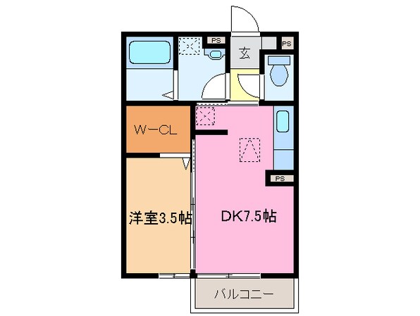 スプランドゥール　Ａの物件間取画像